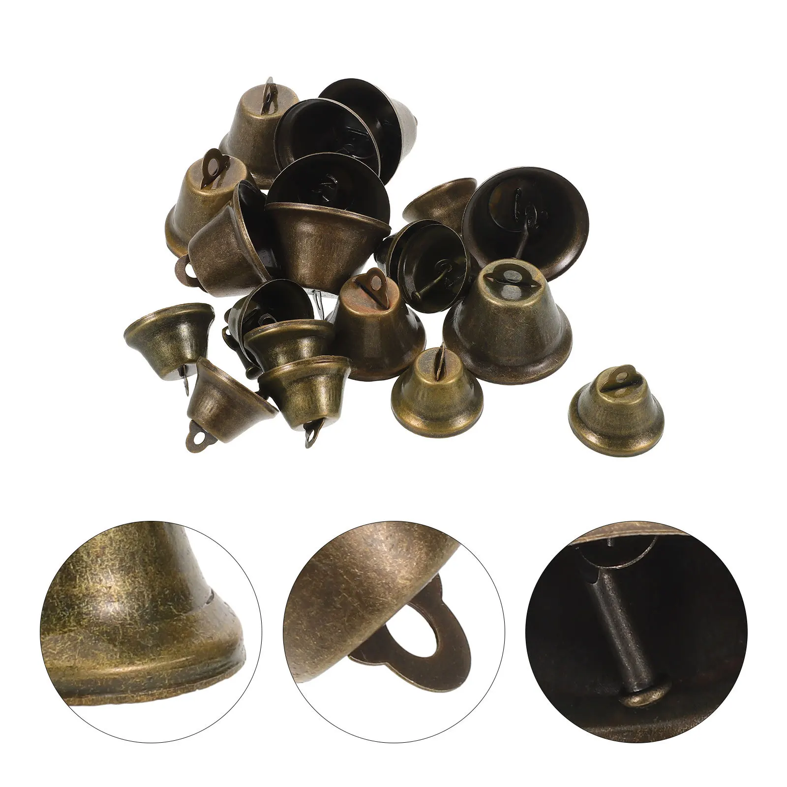 20Pcs Hanging Vintage Bells Mini Rustic Metal Bells for Craft Projects DIY Wind Chimes Holiday Decorative Ornament Set
20Pcs Hanging Vintage Bells Mini Rustic Metal Bells for Craft Projects DIY Wind Chimes Holiday Decorative Ornament Set