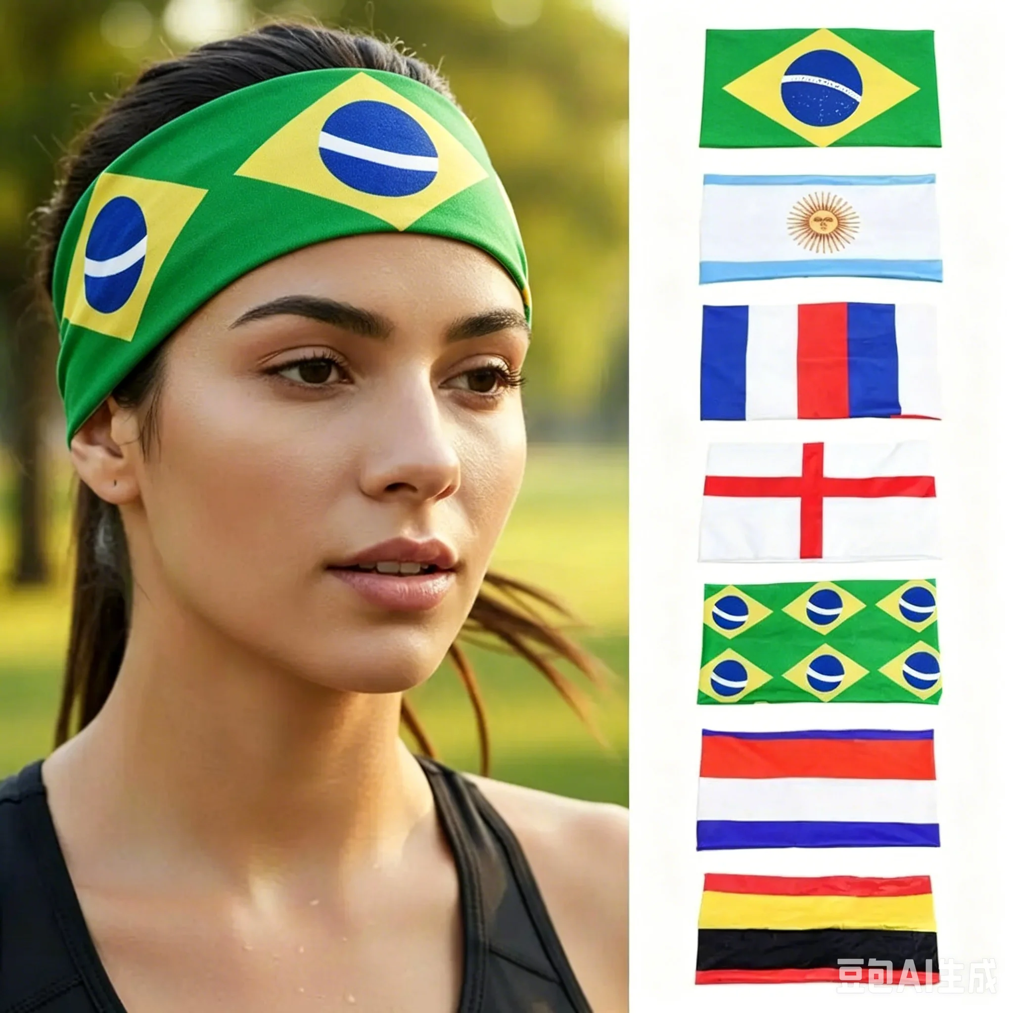 Football Game Flag Pattern Headscarf Multi-functional Sports Headband Elastic Wide-edge Headband Suitable for Both Men and Women
Football Game Flag Pattern Headscarf Multi-functional Sports Headband Elastic Wide-edge Headband Suitable for Both Men and Women