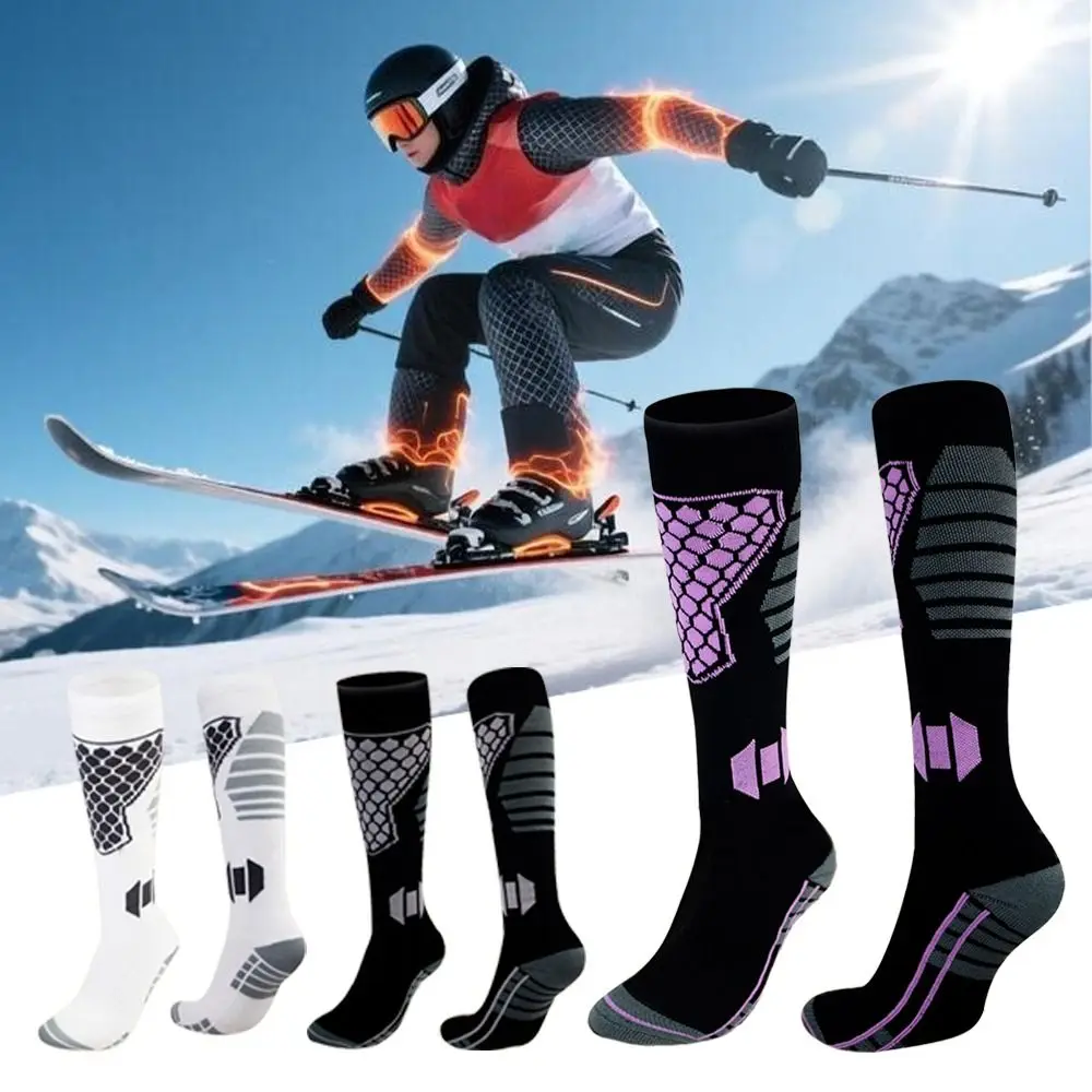 New Thickened Ski Socks Anti-slip Breathable Compression Socks Thermal Moisture-wicking Knee High Socks for Cold Weather
New Thickened Ski Socks Anti-slip Breathable Compression Socks Thermal Moisture-wicking Knee High Socks for Cold Weather