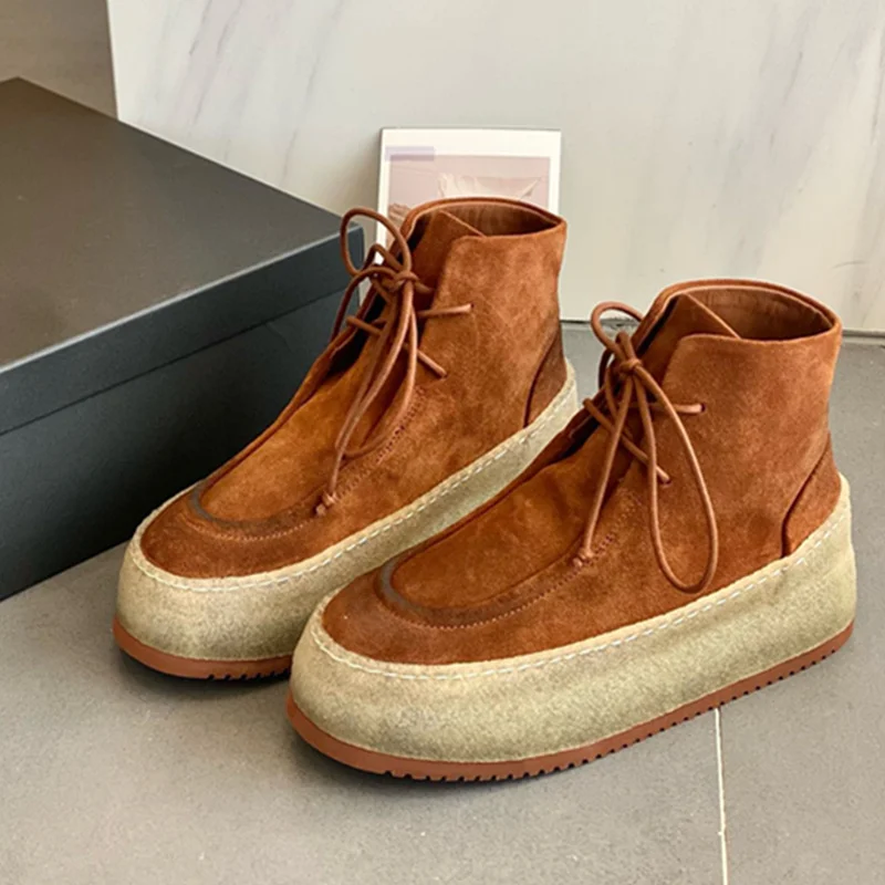 Withered Minimalist Suede Round Toe Sponge Cake Thick Sole Versatile Short Boots Shoes,Women's Winter Boots,Ankle Boots
Withered Minimalist Suede Round Toe Sponge Cake Thick Sole Versatile Short Boots Shoes,Women's Winter Boots,Ankle Boots