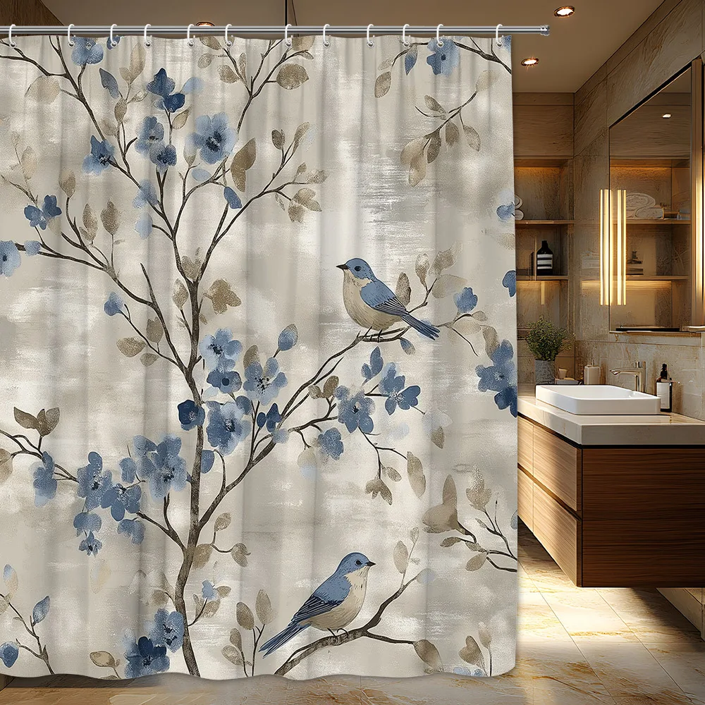 Waterproof Botanical Watercolor Shower Curtain Blue Floral Nature Spring Bathroom Decor Liner for Modern Home
Waterproof Botanical Watercolor Shower Curtain Blue Floral Nature Spring Bathroom Decor Liner for Modern Home