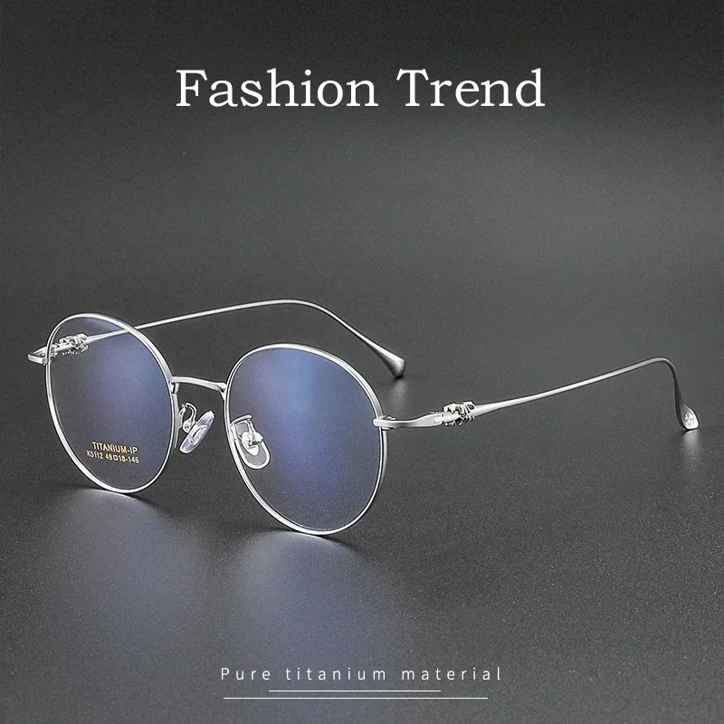 Round Pure Titanium Glasses Luxury Retro Men Women Frame Retouch Face Ultra-light Optical Prescription Reading Eyeglasses
Round Pure Titanium Glasses Luxury Retro Men Women Frame Retouch Face Ultra-light Optical Prescription Reading Eyeglasses