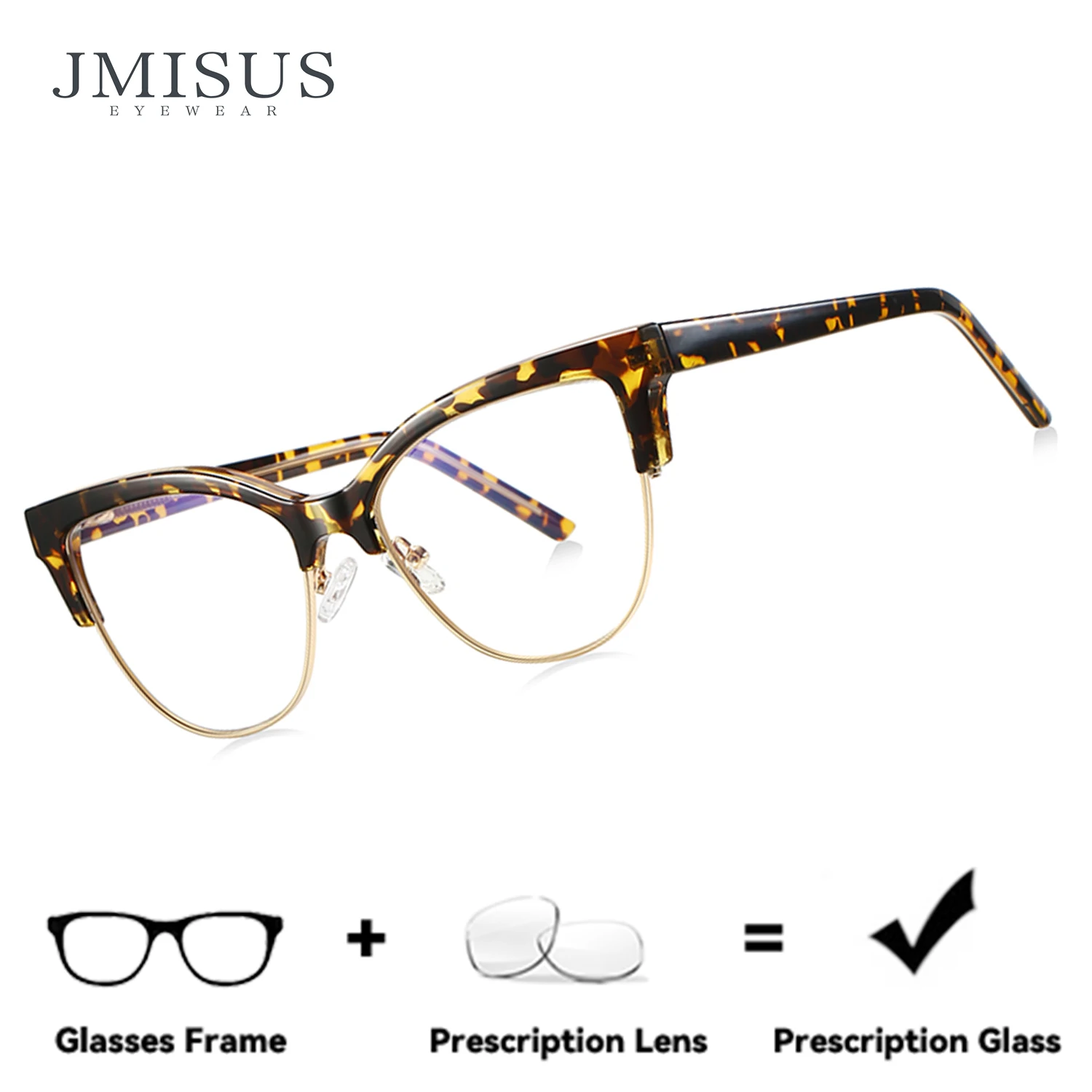 JMISUS Fashion Cateye Prescription Eyeglasses High-quality Metal Photochromic Women Round Optical Glasses
JMISUS Fashion Cateye Prescription Eyeglasses High-quality Metal Photochromic Women Round Optical Glasses