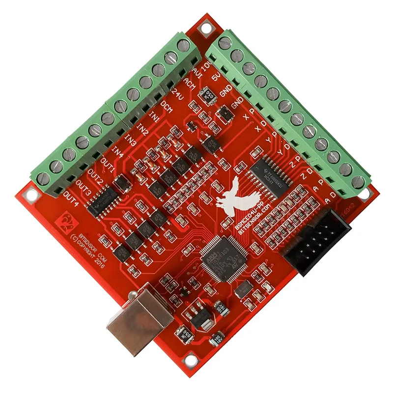 CNC USB MACH3 4AXIS Controller Card Support Stepper and Servo Motor 100Khz With USB Cable software on the CD
CNC USB MACH3 4AXIS Controller Card Support Stepper and Servo Motor 100Khz With USB Cable software on the CD
