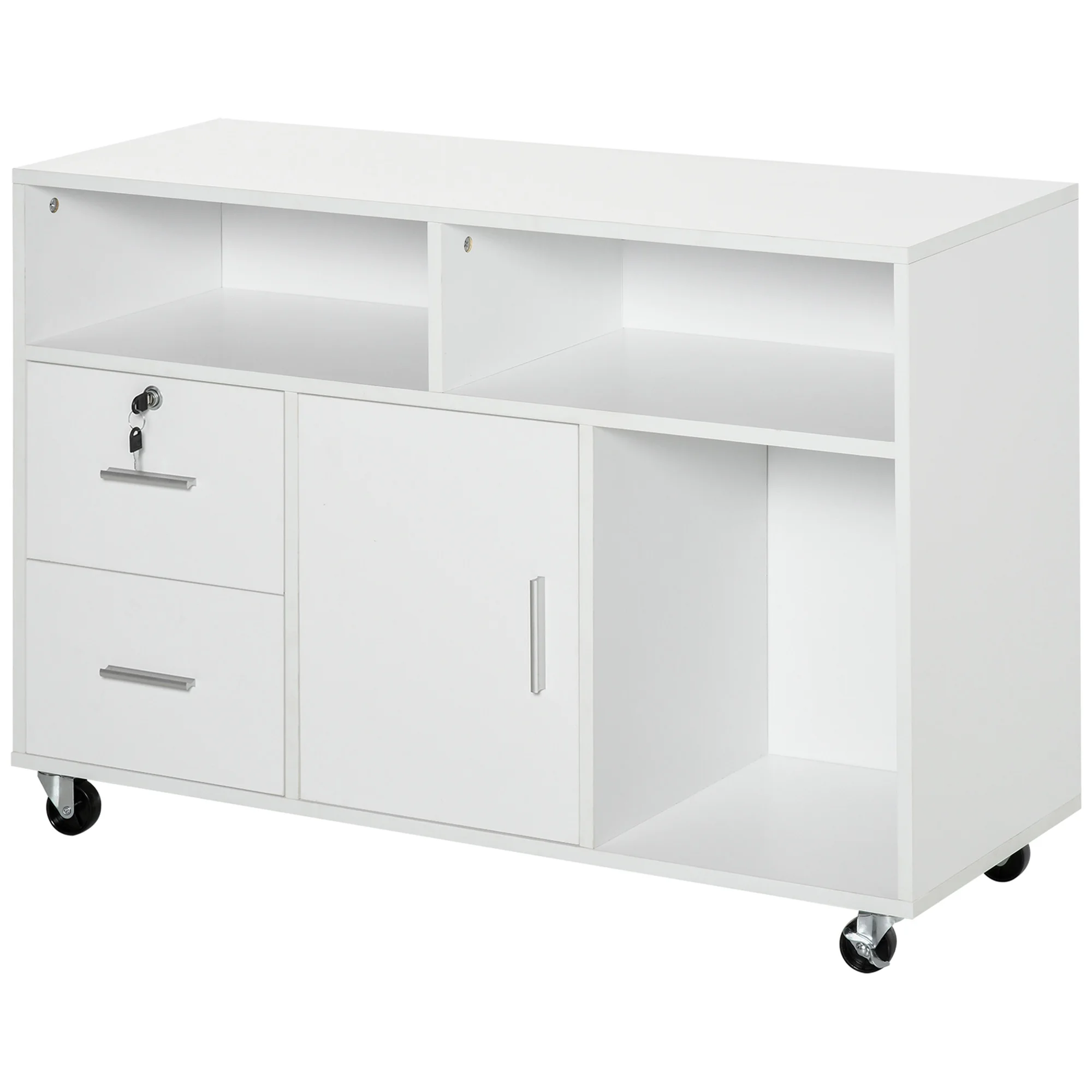 2 Drawer Printer Stand Rolling Storage Cabinet Open Shelves and Cupboard, 100 X 35 X 65 Cm, White
2 Drawer Printer Stand Rolling Storage Cabinet Open Shelves and Cupboard, 100 X 35 X 65 Cm, White