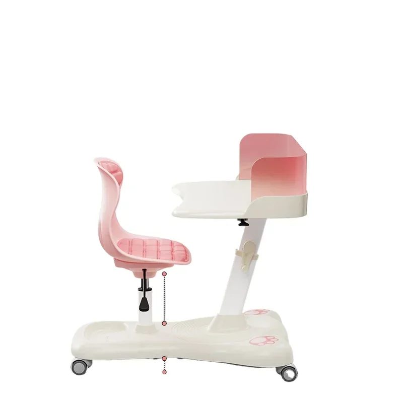 Integrated children's study table and chair writing table lifting movable desk
Integrated children's study table and chair writing table lifting movable desk