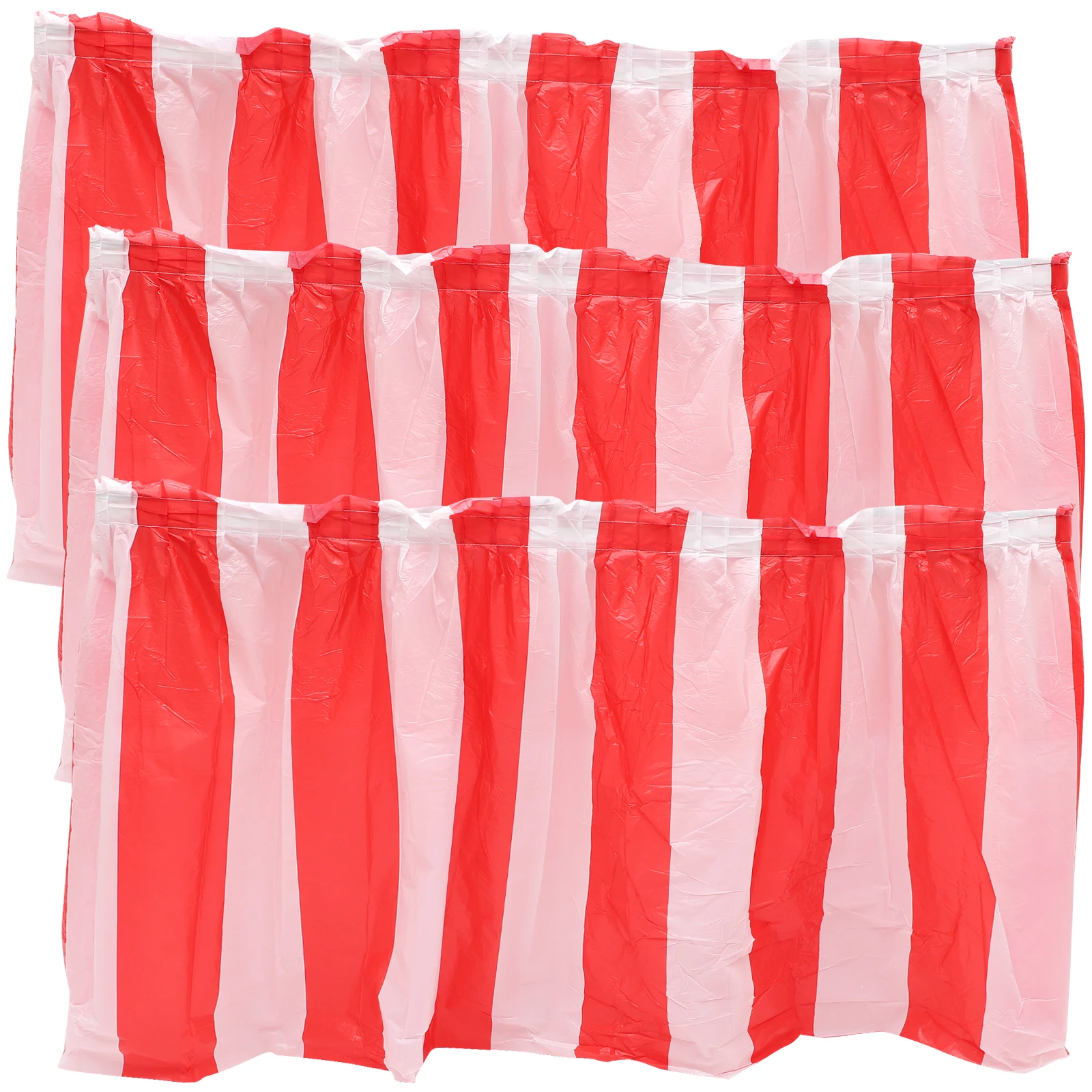 3 Pcs Red White Striped Reusable Plastic Table Covers for Party Carnival Home Decor Dining Baby Shower Picnic Waterproof PEVC
3 Pcs Red White Striped Reusable Plastic Table Covers for Party Carnival Home Decor Dining Baby Shower Picnic Waterproof PEVC
