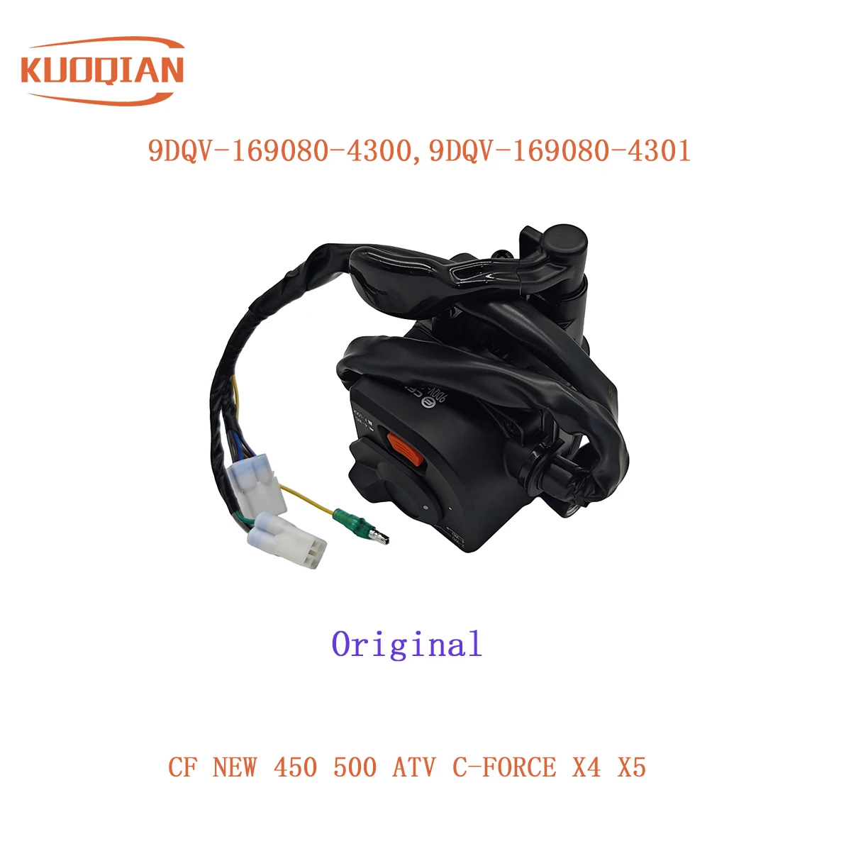 Original Package 2WD/4WD HANDLEBAR SWITCH Assy 9DQV-169080-4301(9DQV-169080-4300)For CF NEW 450 500 ATV CFORCE X4 X5
Original Package 2WD/4WD HANDLEBAR SWITCH Assy 9DQV-169080-4301(9DQV-169080-4300)For CF NEW 450 500 ATV CFORCE X4 X5
