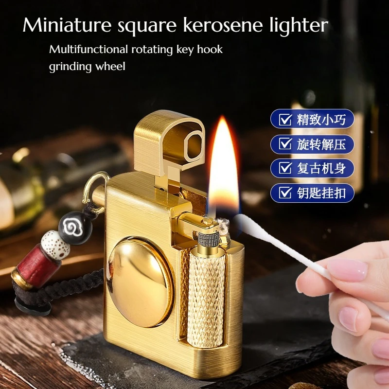 NEW Mini Block Lighter - Creative Multi-functional Rotating Key Hook Grinding Lighter Cigarette Accessories with Gift Box
NEW Mini Block Lighter - Creative Multi-functional Rotating Key Hook Grinding Lighter Cigarette Accessories with Gift Box