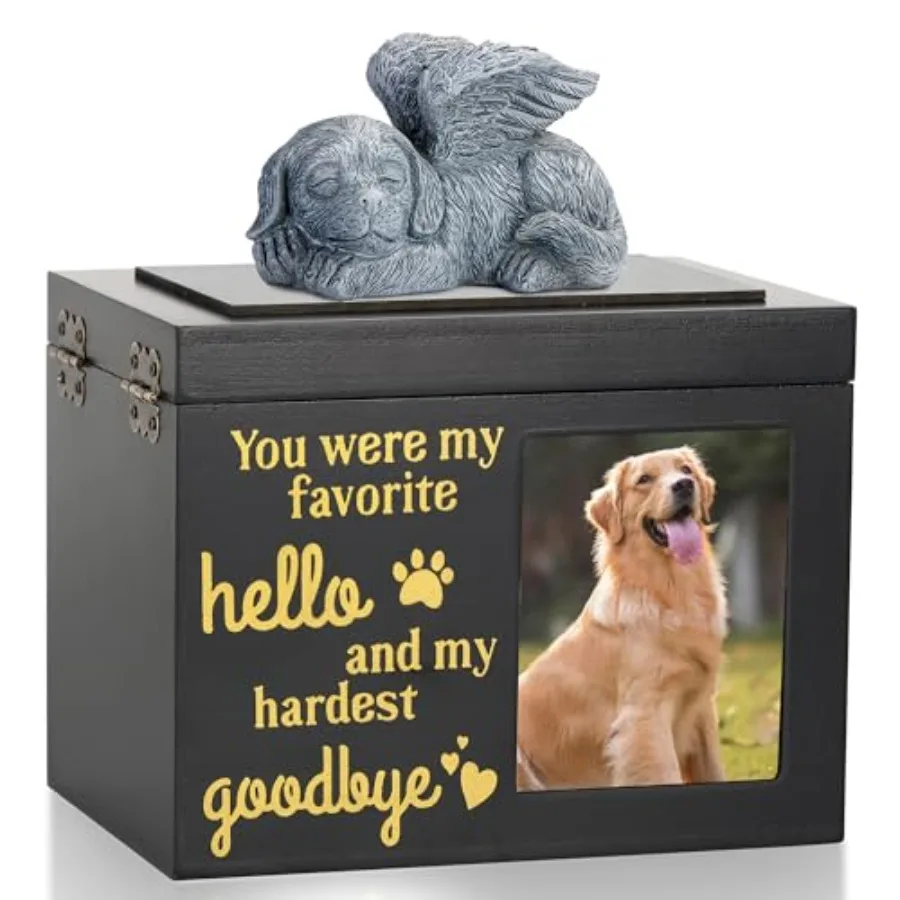 【Spot goods】Large Dog Urn for Ashes Black Wooden Pet Keepsake with Photo Frame Memory Box with Resin Animal Statue and Sealed S
【Spot goods】Large Dog Urn for Ashes Black Wooden Pet Keepsake with Photo Frame Memory Box with Resin Animal Statue and Sealed S