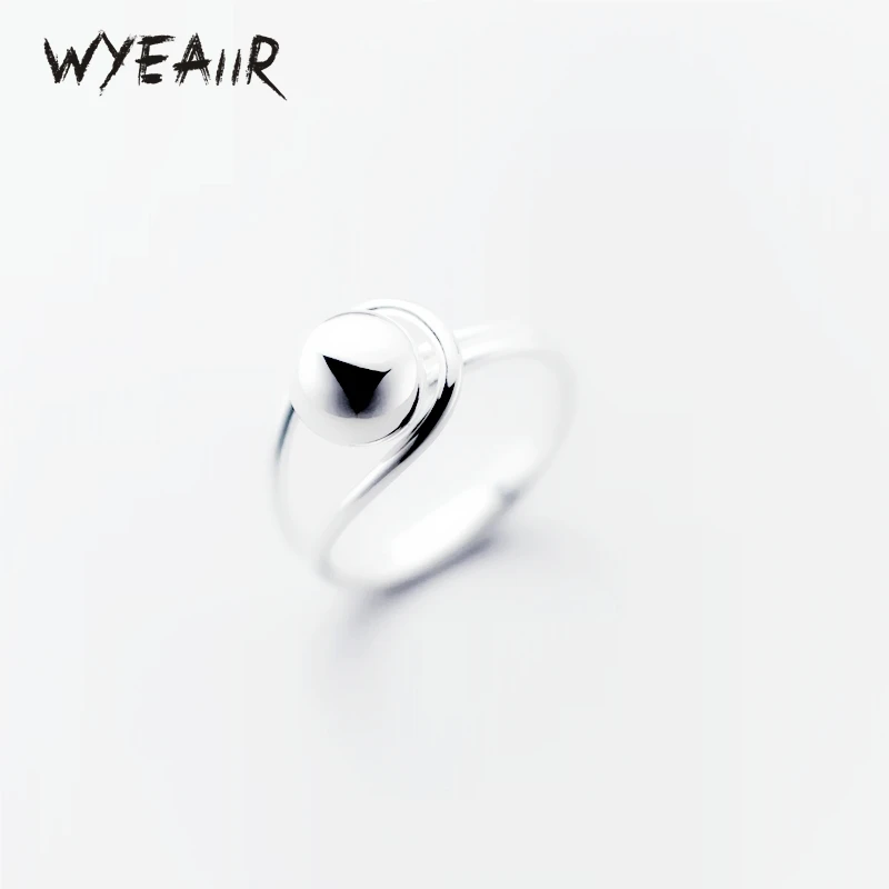 WYEAIIR 925 Sterling Silver Simple Geometry Ball Literature Art Ins Resizable Opening Ring For Women Luxury Jewelry
WYEAIIR 925 Sterling Silver Simple Geometry Ball Literature Art Ins Resizable Opening Ring For Women Luxury Jewelry