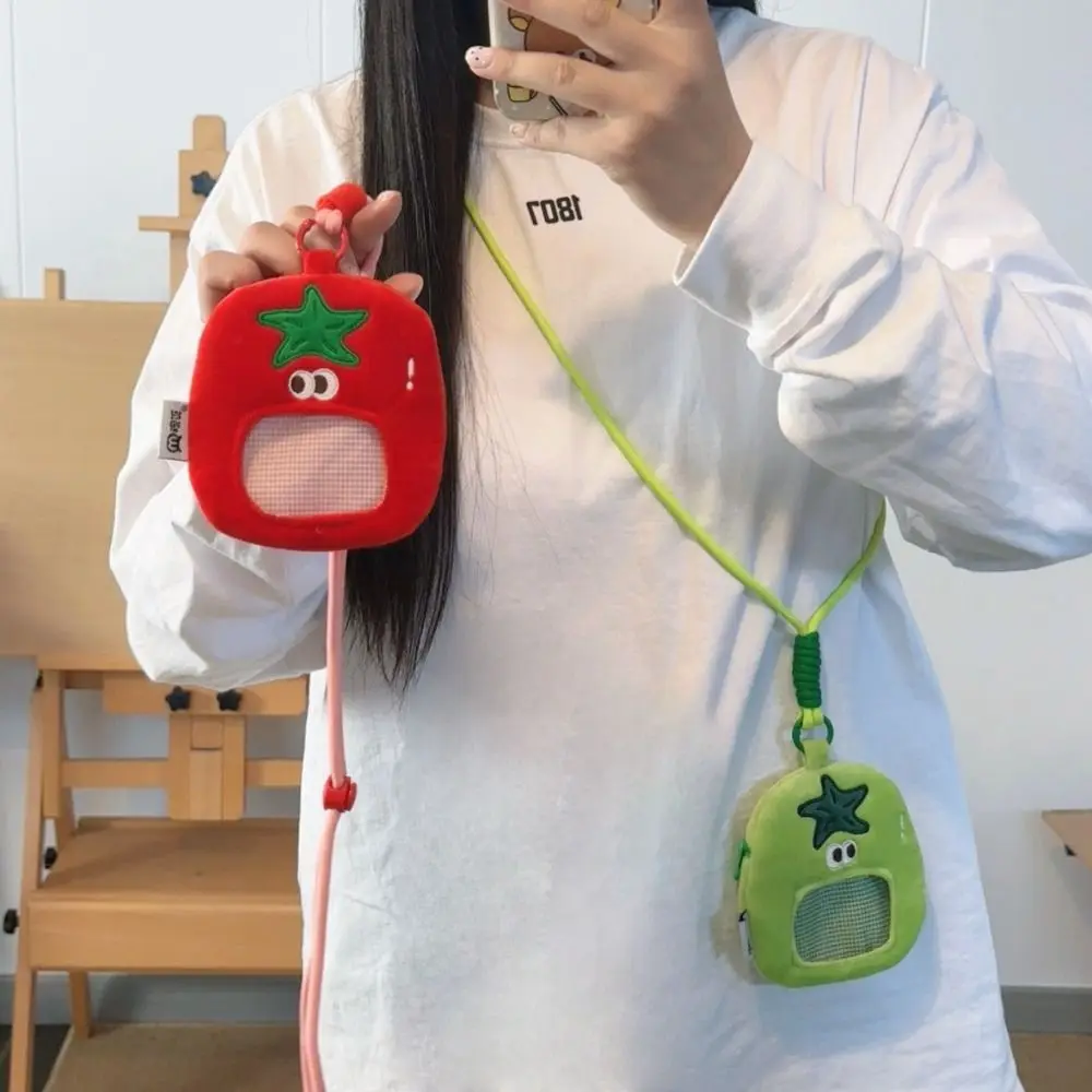 Expression Cartoon Tomato Coin Purse Korean Idol Card Holder Plush Transparent Neck Hanging Bag Small Item Bag Headphone Bag
Expression Cartoon Tomato Coin Purse Korean Idol Card Holder Plush Transparent Neck Hanging Bag Small Item Bag Headphone Bag
