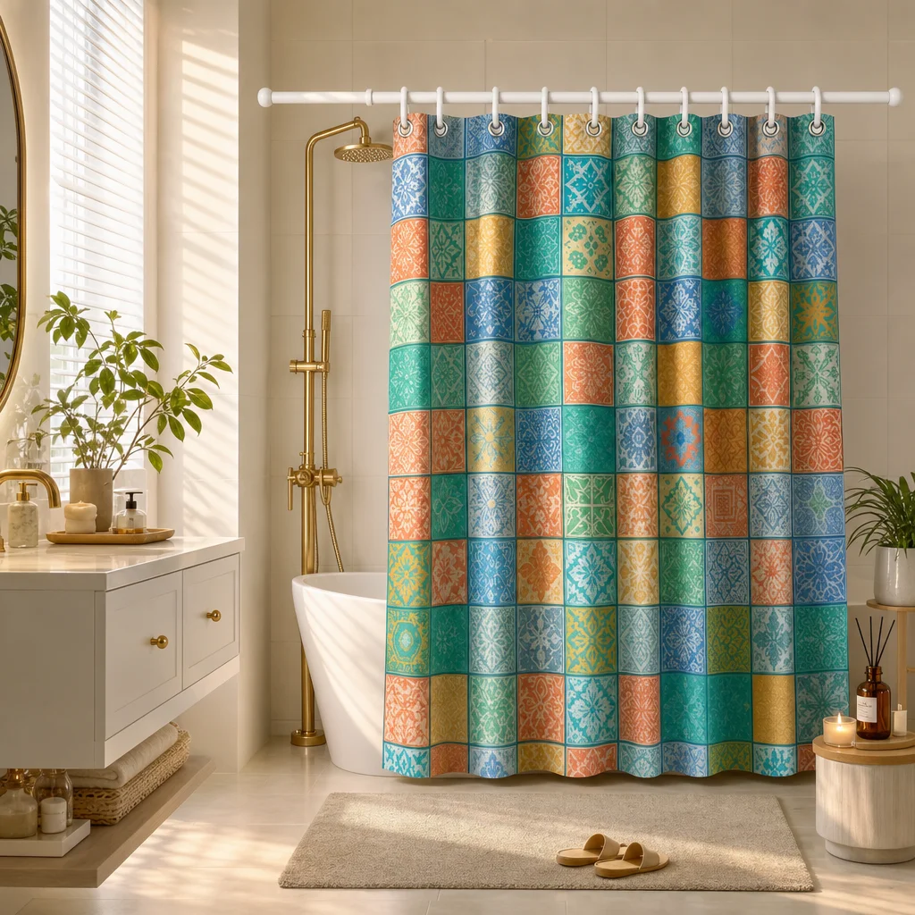 Bathroom Waterproof Shower Curtain Beautiful Prints Elegant Fabric Bathroom Shower Curtain Polyester Decoration With 12Hooks
Bathroom Waterproof Shower Curtain Beautiful Prints Elegant Fabric Bathroom Shower Curtain Polyester Decoration With 12Hooks