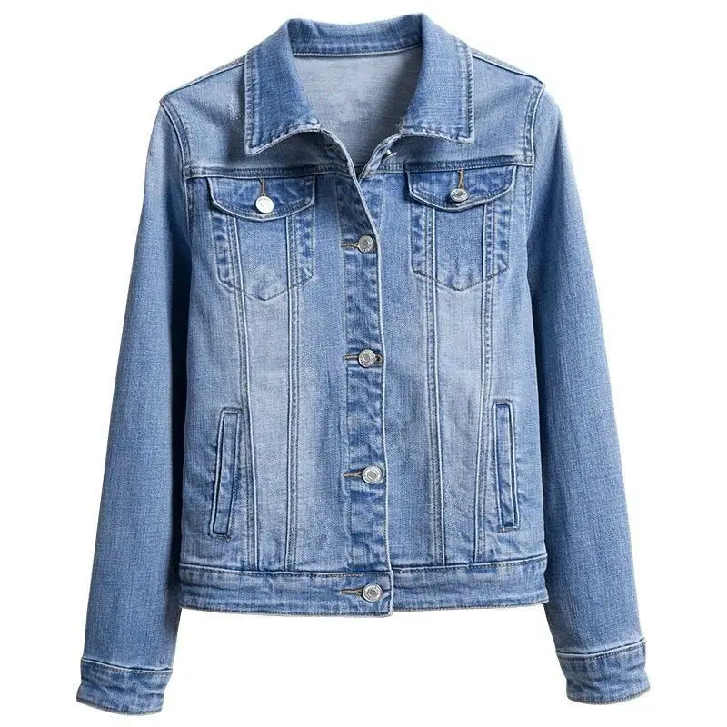 Vintage Denim Basic Coat Women 2023 Autumn Winter New Slim Short Long-sleeve Jeans Jacket Casual All-match Female Outwear Tops
Vintage Denim Basic Coat Women 2023 Autumn Winter New Slim Short Long-sleeve Jeans Jacket Casual All-match Female Outwear Tops