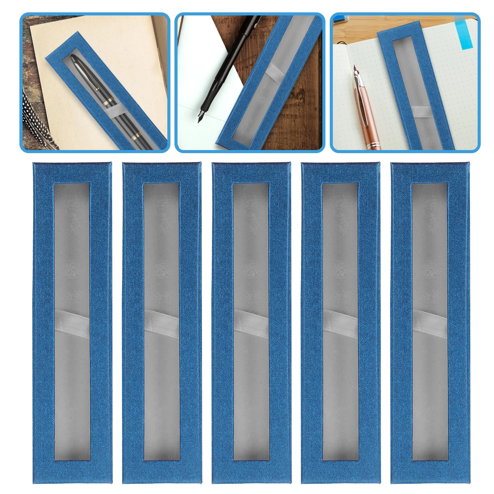 5Pcs Empty Pen Box Paper Material with Transparent Window Pen Case for Students Office Business Trip Compact Storage Solution
5Pcs Empty Pen Box Paper Material with Transparent Window Pen Case for Students Office Business Trip Compact Storage Solution