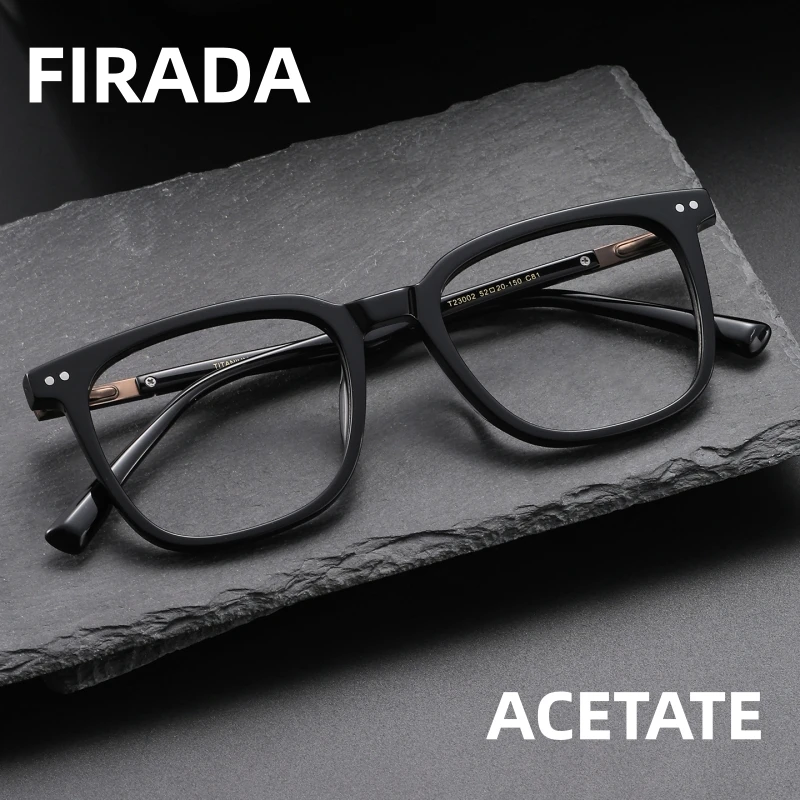 FIRADA 2026 New Fashionable Comfortable Glasses Retro Square Acetate Eyewear Luxury Eyeglass Frames For Men And Women T23002
FIRADA 2026 New Fashionable Comfortable Glasses Retro Square Acetate Eyewear Luxury Eyeglass Frames For Men And Women T23002