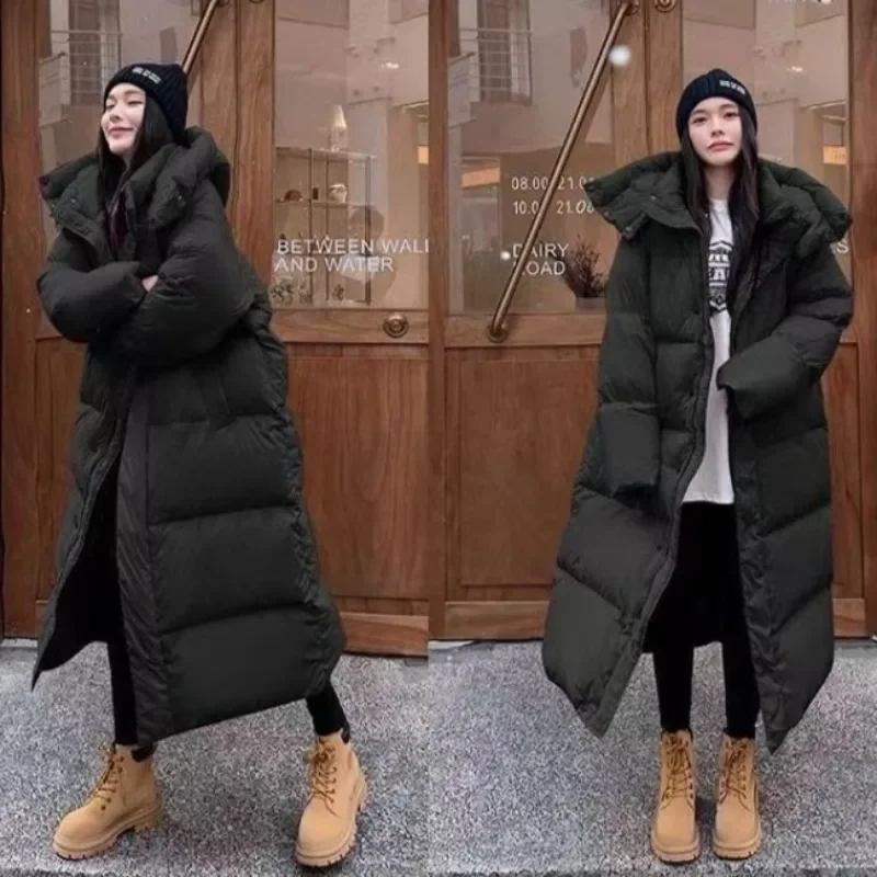 Windproof Stand Collar Jackets for Woman Long Sleeve Loose Fit Thickened Solid Color Women's Puffer Jacket Hooded Zipper Coats
Windproof Stand Collar Jackets for Woman Long Sleeve Loose Fit Thickened Solid Color Women's Puffer Jacket Hooded Zipper Coats