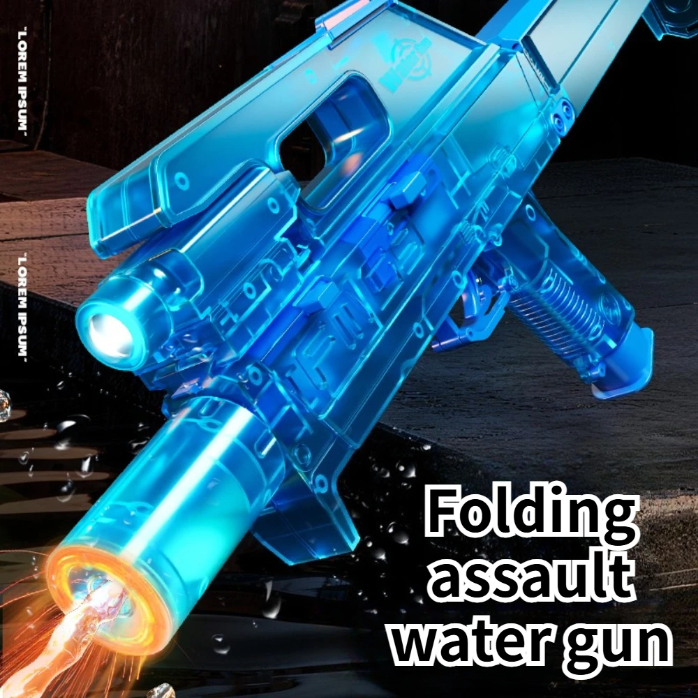 New Folding Water Gun High Speed Electric Water Gun with Flashing Feature UZI Toy Gun with High Speed Birthday Gift
New Folding Water Gun High Speed Electric Water Gun with Flashing Feature UZI Toy Gun with High Speed Birthday Gift