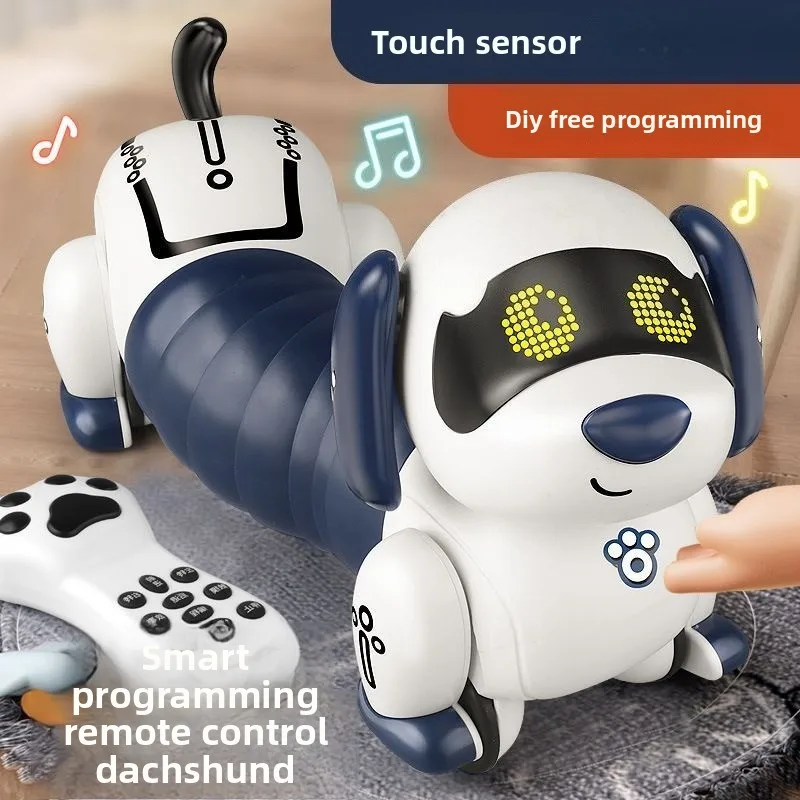 New Intelligent Programmer Remote Control Children's Toys, Robot Dogs, Electric Electronic Puppies, High-tech Children's Gifts
New Intelligent Programmer Remote Control Children's Toys, Robot Dogs, Electric Electronic Puppies, High-tech Children's Gifts