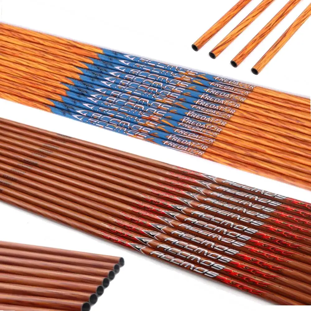 12pcs ID 6.2 mm 30 31 32 inch Wooden Skin Carbon Arrow Shaft Spine 350 400 450 500 600 700 Wooden Arrow for Archery Hunting
12pcs ID 6.2 mm 30 31 32 inch Wooden Skin Carbon Arrow Shaft Spine 350 400 450 500 600 700 Wooden Arrow for Archery Hunting