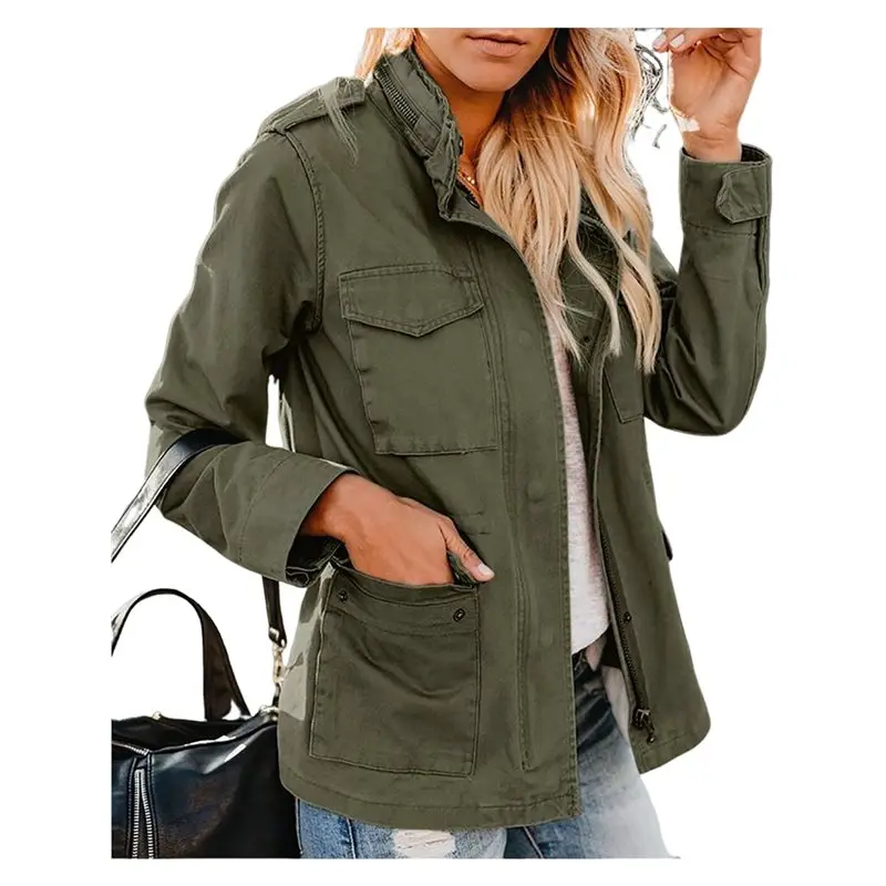 ABRT-Women Anorak Jackets Zip Up Snap Buttons Parka Utility Coats Outwear With Pocket
ABRT-Women Anorak Jackets Zip Up Snap Buttons Parka Utility Coats Outwear With Pocket