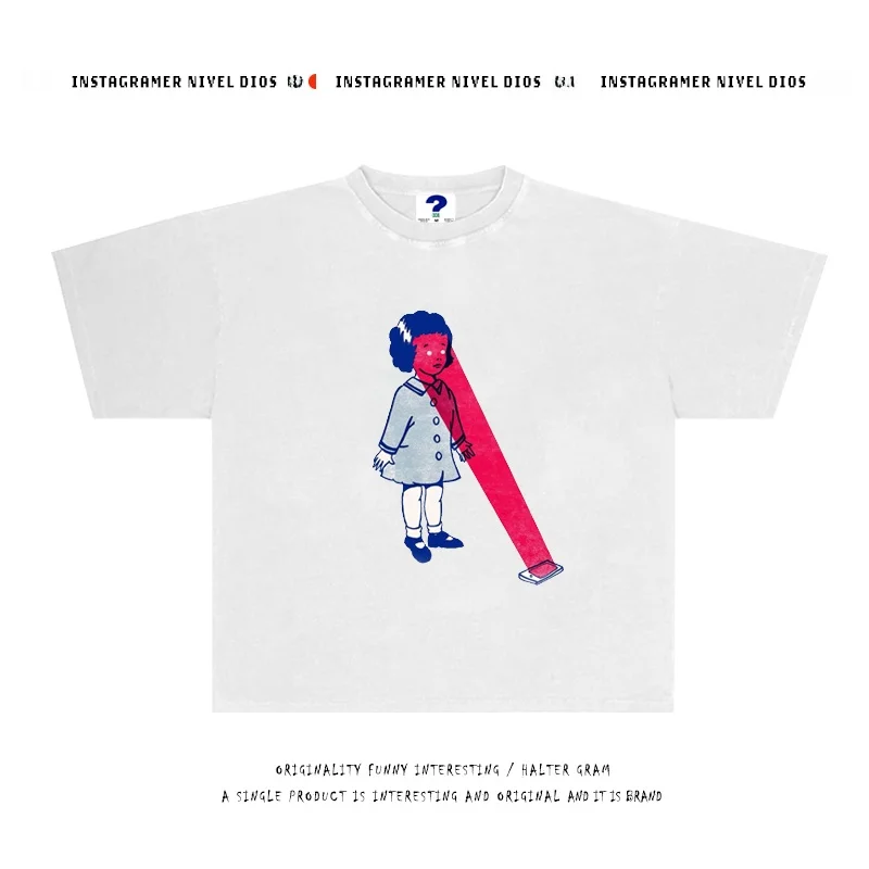 250g Pure Cotton ort Sve T-irt Artistic Illustration Print Loose Fit Vintage Unique Casual Wear for Men And Women
250g Pure Cotton ort Sve T-irt Artistic Illustration Print Loose Fit Vintage Unique Casual Wear for Men And Women