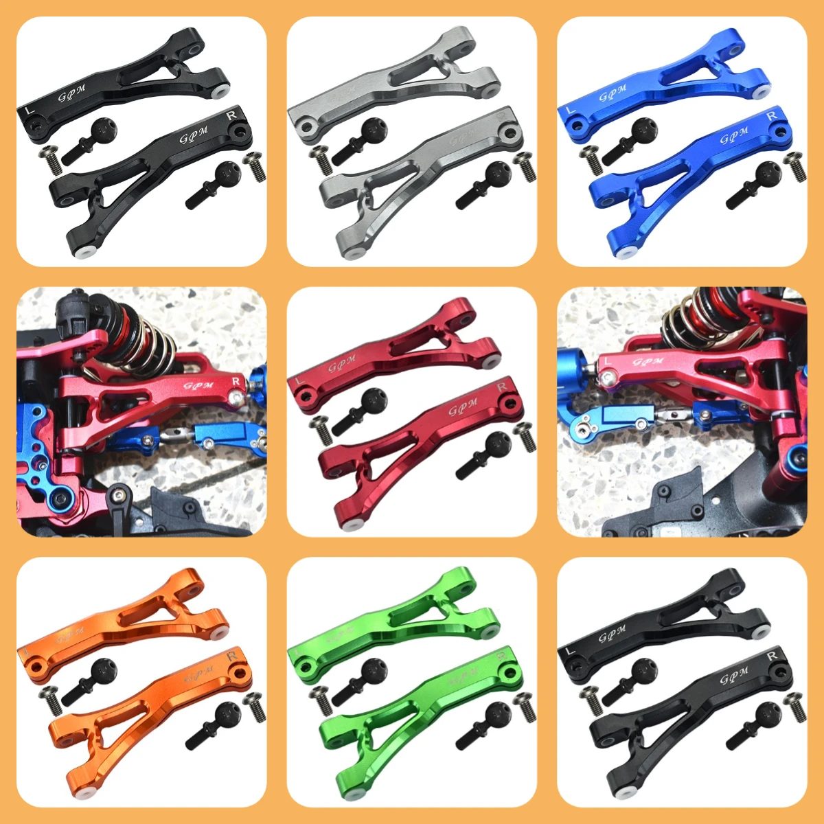 GPM Alloy Front Upper Arms For ARRMA Limitless Infraction Typhon Felony 6S
GPM Alloy Front Upper Arms For ARRMA Limitless Infraction Typhon Felony 6S