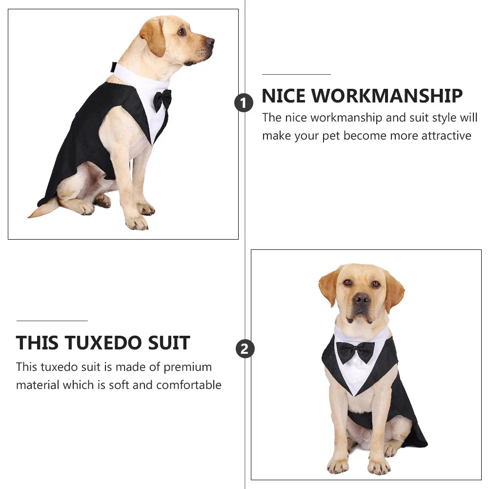 Pet Suit Dog Tuxedo Wedding Cotton Shirt Bow Tie Formal Wear Elegant Pet Clothing for Parties Holidays Dog Formal Suit
Pet Suit Dog Tuxedo Wedding Cotton Shirt Bow Tie Formal Wear Elegant Pet Clothing for Parties Holidays Dog Formal Suit