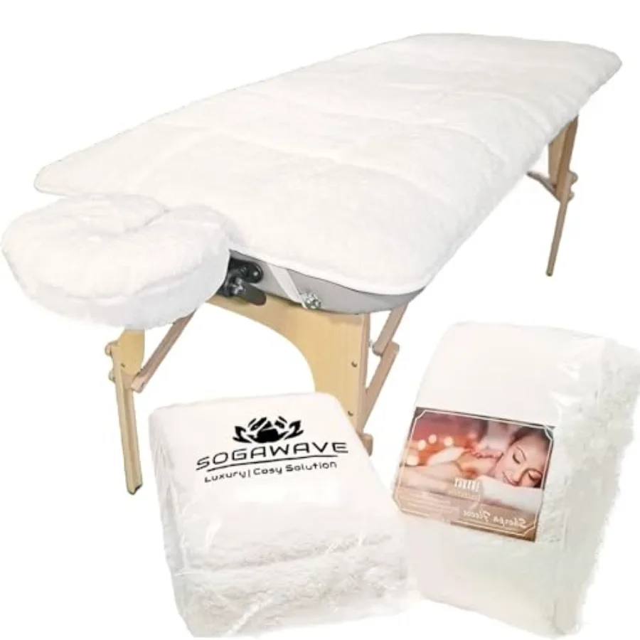 Fleece Massage Table Pad, Extra Soft Quilted Fleece Massage Bed Cushion with Face Cradle Cover, Washable Elastic Fitted Spa Mas
Fleece Massage Table Pad, Extra Soft Quilted Fleece Massage Bed Cushion with Face Cradle Cover, Washable Elastic Fitted Spa Mas