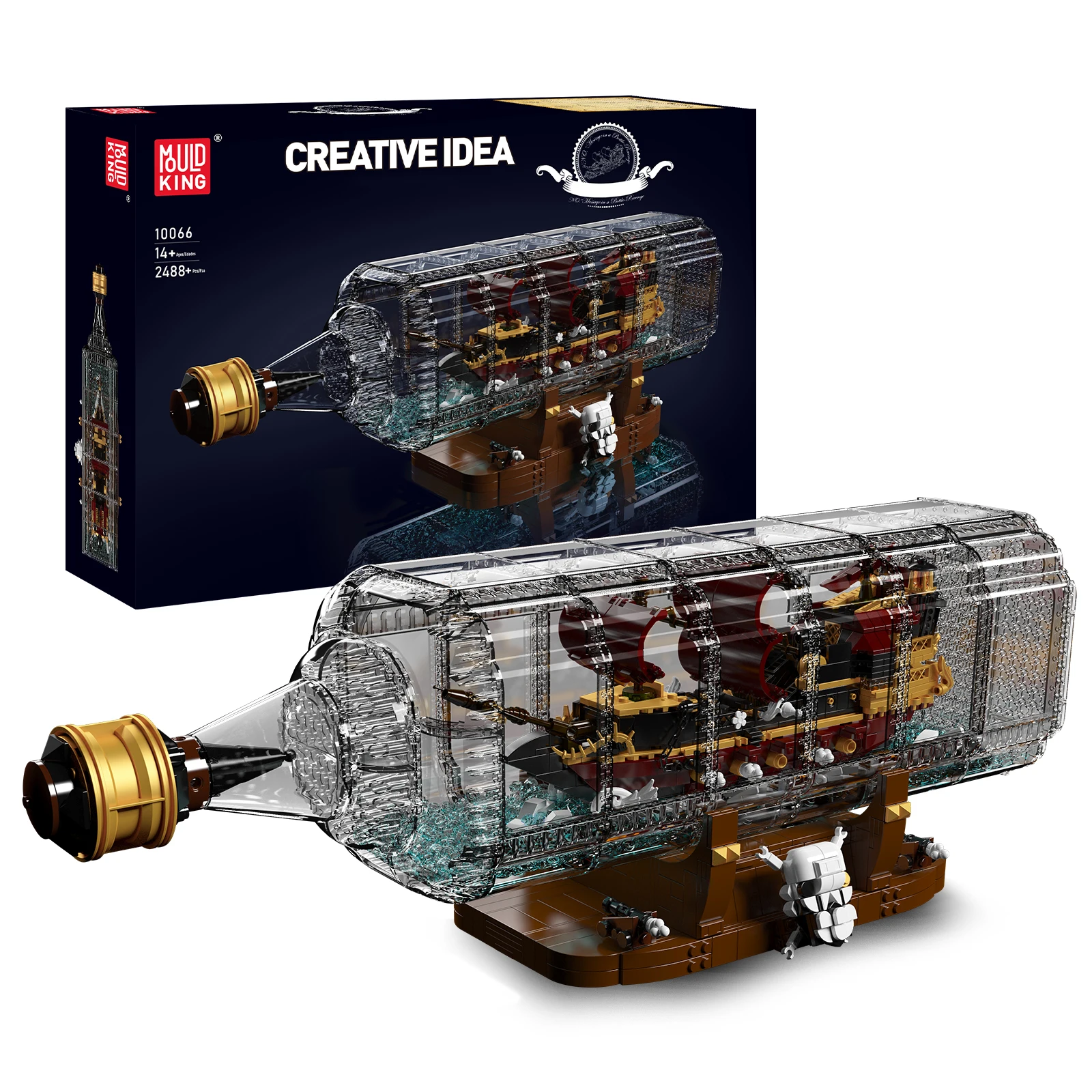 Mould King 10066 Pirate Ship Building Block The Queen Anne's Revenge in A Bottle Model Assembly Brick Toys Kids Christmas Gifts
Mould King 10066 Pirate Ship Building Block The Queen Anne's Revenge in A Bottle Model Assembly Brick Toys Kids Christmas Gifts