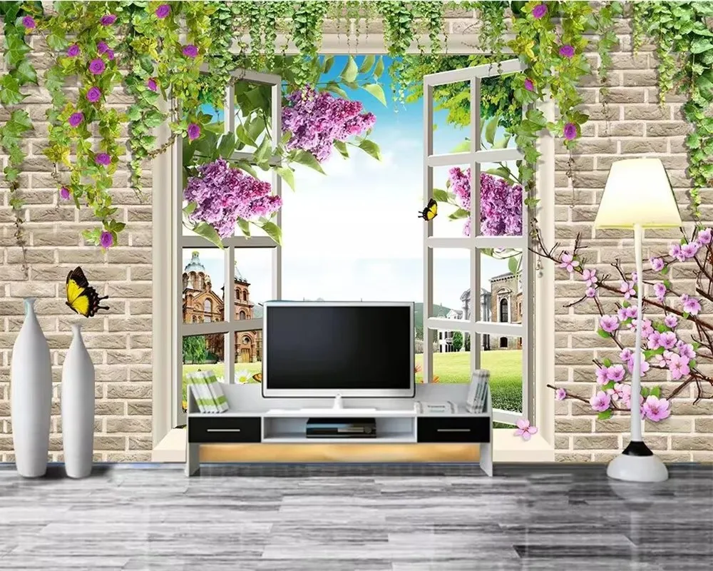 Custom wallpaper HD minimalist window flower landscape TV background walls murals living room bedroom 3d wallpaper
Custom wallpaper HD minimalist window flower landscape TV background walls murals living room bedroom 3d wallpaper