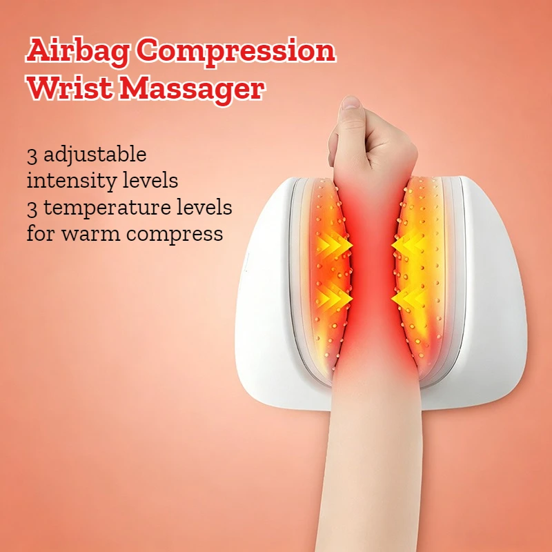 Airbag Compression Wrist Massager Bionic Wireless Portable Noiseless Heating Ergonomic Wrist Massager Relaxation Treatment
Airbag Compression Wrist Massager Bionic Wireless Portable Noiseless Heating Ergonomic Wrist Massager Relaxation Treatment