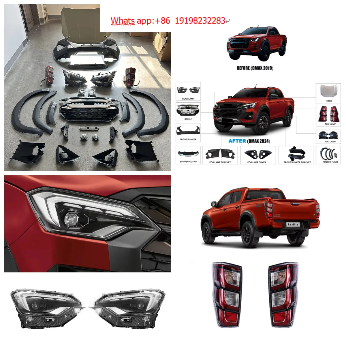 Car Bumpers Parts for Dmax 2019 2020 2021 2022 2023 Year Facelift to 2025 V Cross Model With Bumpers Grilles LED Lights Hood
Car Bumpers Parts for Dmax 2019 2020 2021 2022 2023 Year Facelift to 2025 V Cross Model With Bumpers Grilles LED Lights Hood