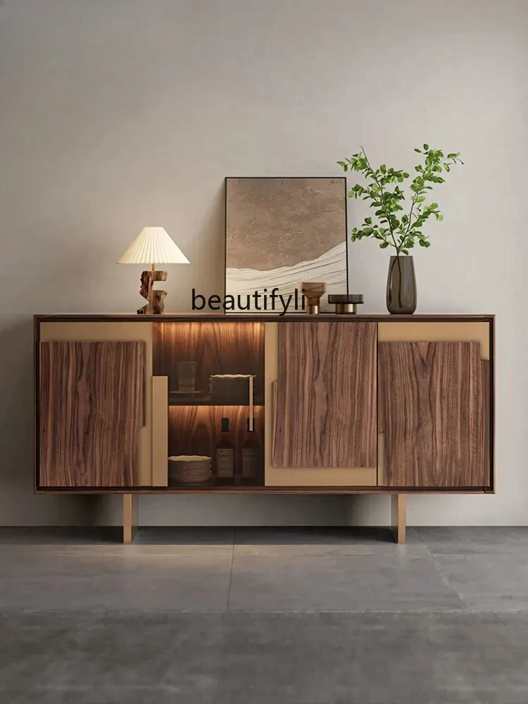 Italian light luxury high-end door cabinet walnut dining side cabinet living room storage cabinet
Italian light luxury high-end door cabinet walnut dining side cabinet living room storage cabinet