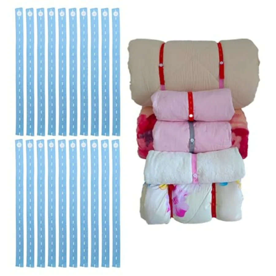 100Pcs Adjustable Roll-up Clothes Storage Band, Elastic Band with Button and Buttonholes, Heavy Duty Drawers Clothing Storage,
100Pcs Adjustable Roll-up Clothes Storage Band, Elastic Band with Button and Buttonholes, Heavy Duty Drawers Clothing Storage,