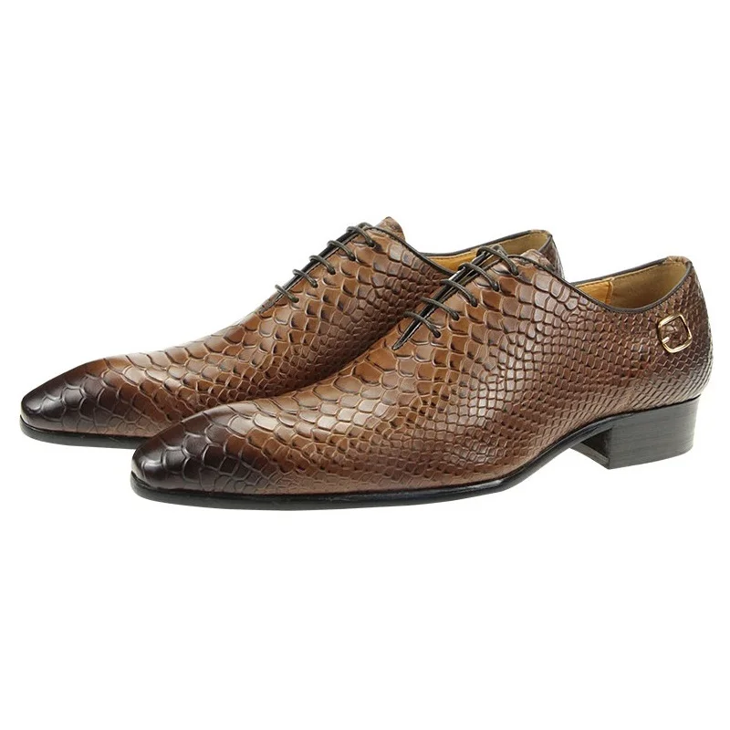 Luxury Wedding Party Men Shoe Classic Oxford Serpentine Print Genuine Leather Handmade Business Office High Quality Man Footwear
Luxury Wedding Party Men Shoe Classic Oxford Serpentine Print Genuine Leather Handmade Business Office High Quality Man Footwear