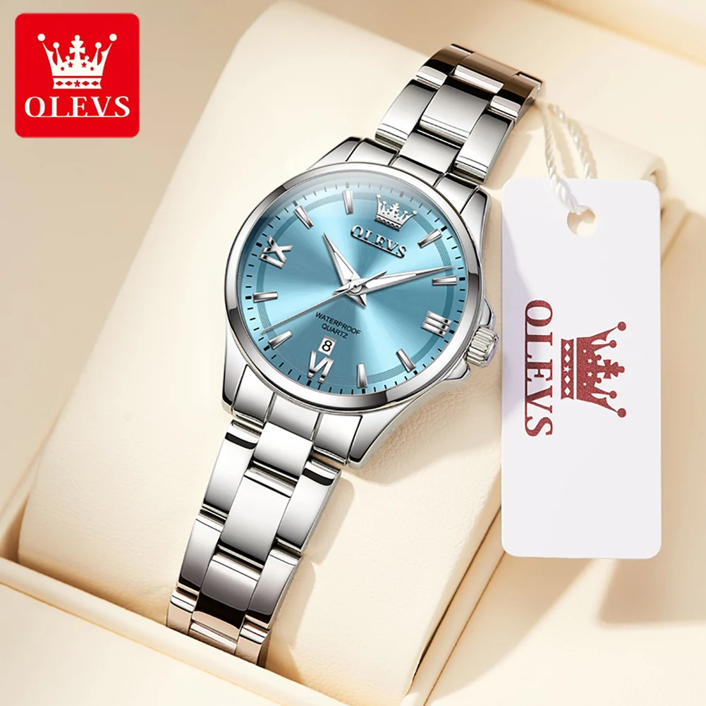 OLEVS Fashion Elegant Women's Watches Waterproof Luminous Stainless steel Quartz Watch for Ladies Original Simple Wristwatch
OLEVS Fashion Elegant Women's Watches Waterproof Luminous Stainless steel Quartz Watch for Ladies Original Simple Wristwatch