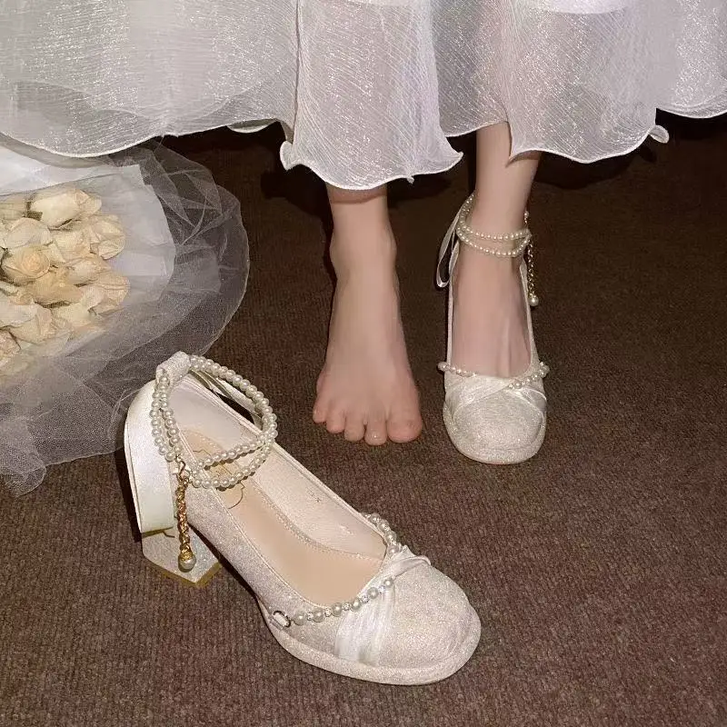 2026 New Style French Spring Bridesmaid High Heels Platform Thick Bottom Mary Jane Single Shoes Woman Footwear
2026 New Style French Spring Bridesmaid High Heels Platform Thick Bottom Mary Jane Single Shoes Woman Footwear