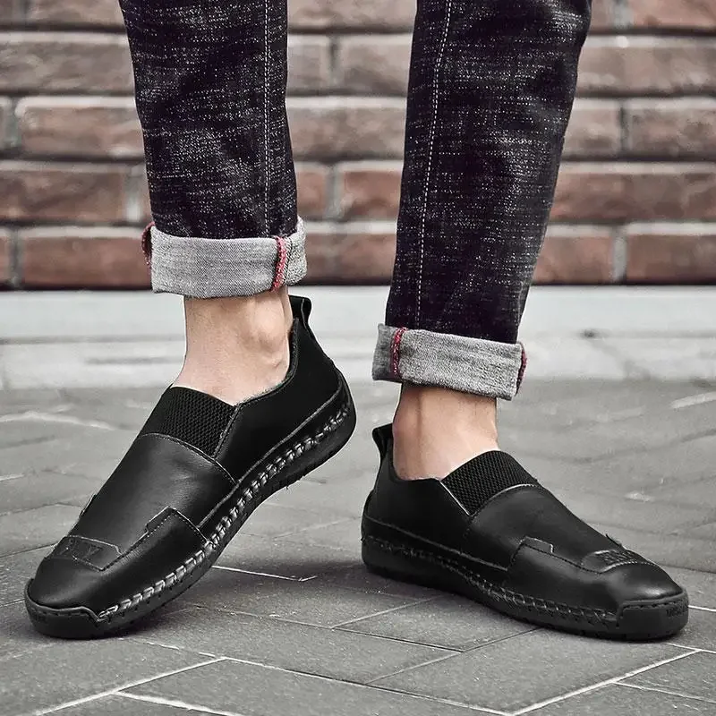 New Men's Shoes Spring and Summer Casual Leather Shoes Lightweight Soft Sole Mesh Breathable Shoes Men Moccasins
New Men's Shoes Spring and Summer Casual Leather Shoes Lightweight Soft Sole Mesh Breathable Shoes Men Moccasins