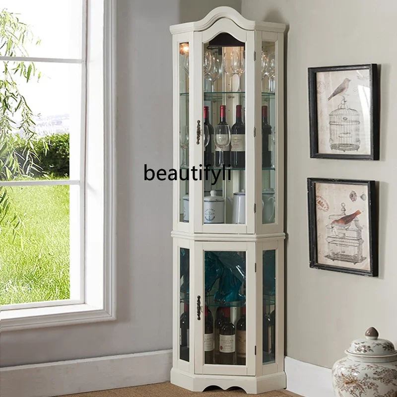 ss newSolid Wood Corner Cabinet Triangle Cabinet Living Room Corner Wine Cabinet Storage Side Display
ss newSolid Wood Corner Cabinet Triangle Cabinet Living Room Corner Wine Cabinet Storage Side Display