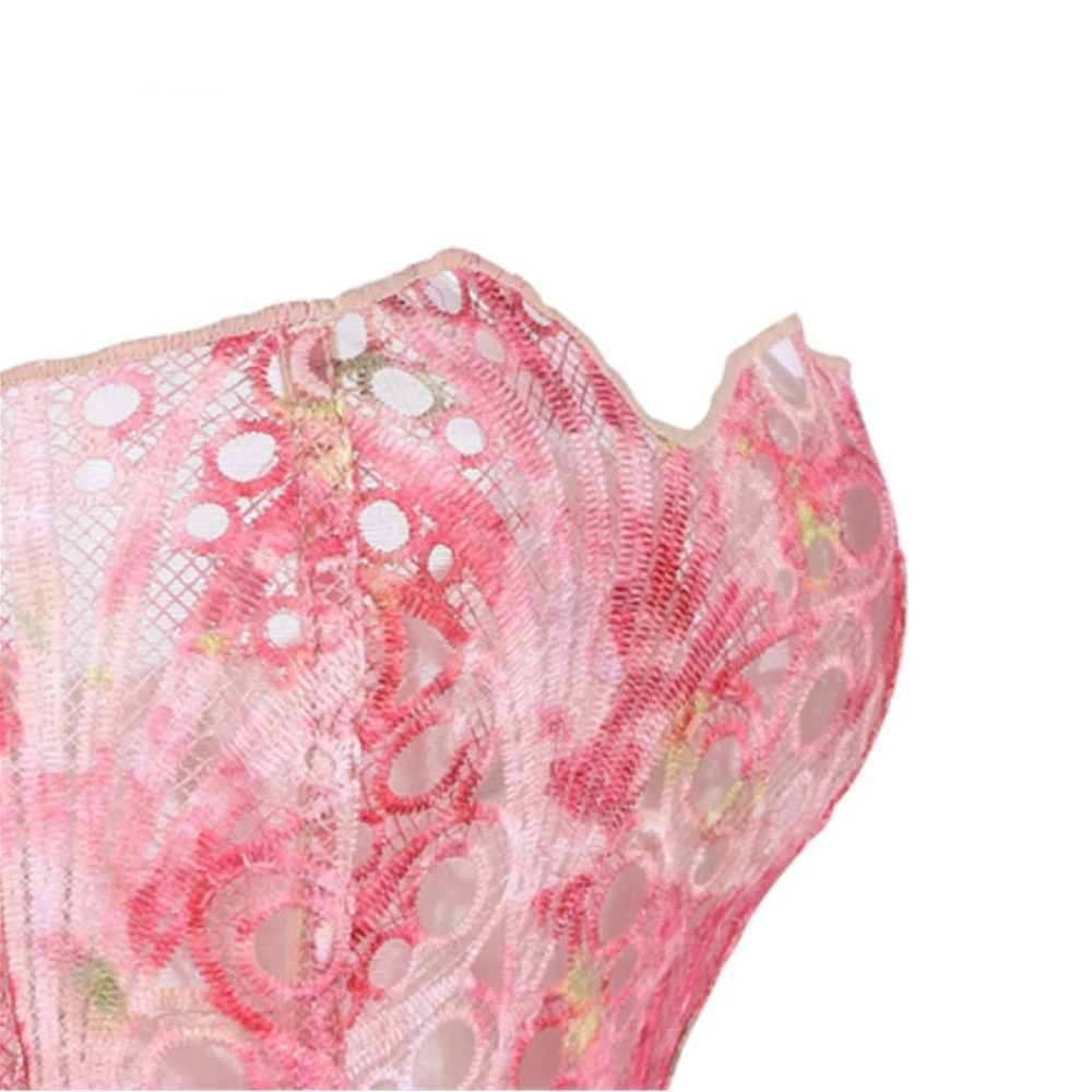Sexy Hollow Out Corsets Bustiers Floral Lace Tops for Women Breathable Mesh Corset Gothic Slim Lingerie Corselet Overbust Boned
Sexy Hollow Out Corsets Bustiers Floral Lace Tops for Women Breathable Mesh Corset Gothic Slim Lingerie Corselet Overbust Boned