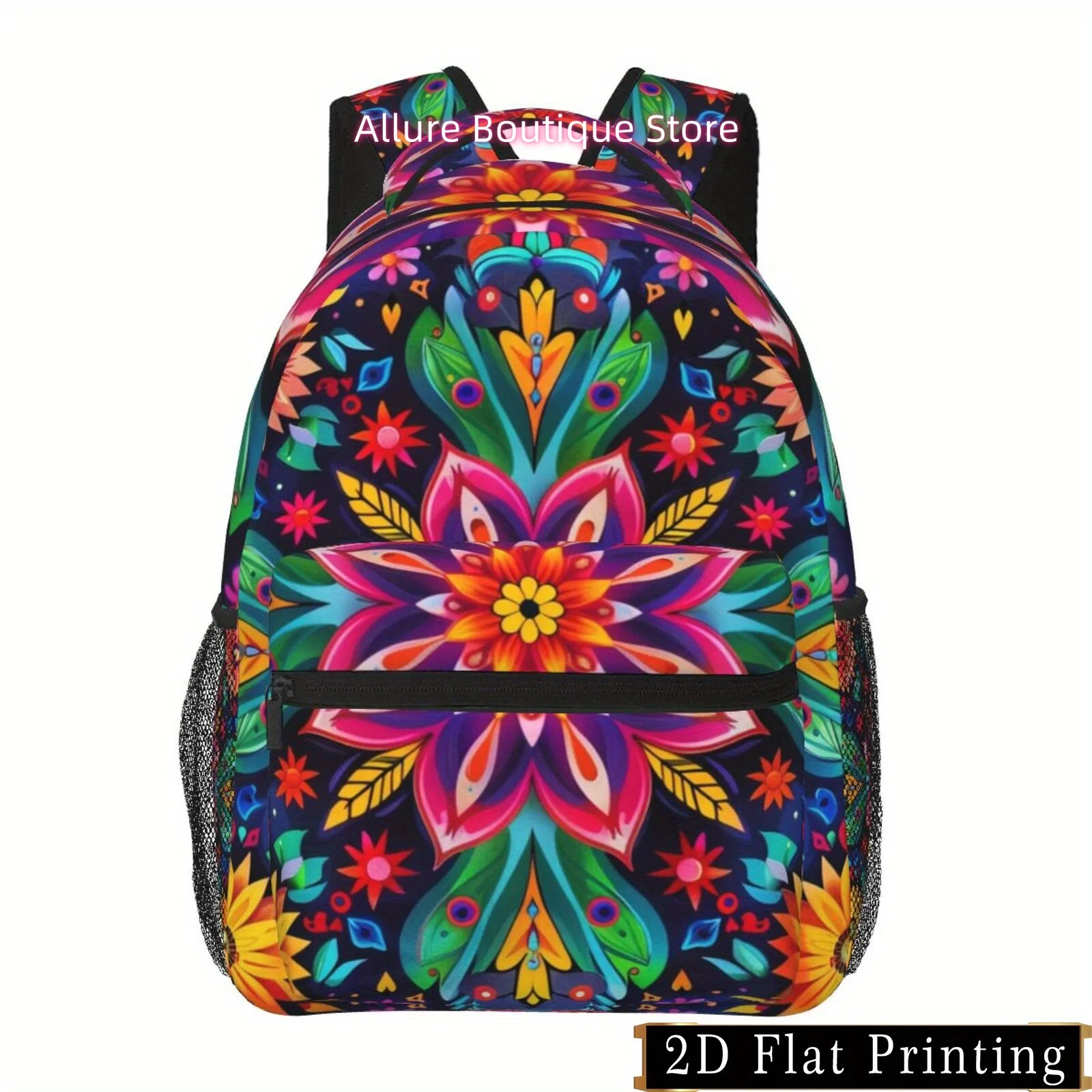 Vibrant Retro Floral Print Backpack - Stylish iPad & Laptop Bag with Adjustable Straps, Large Compartment, Multiple Pockets, Lig
Vibrant Retro Floral Print Backpack - Stylish iPad & Laptop Bag with Adjustable Straps, Large Compartment, Multiple Pockets, Lig