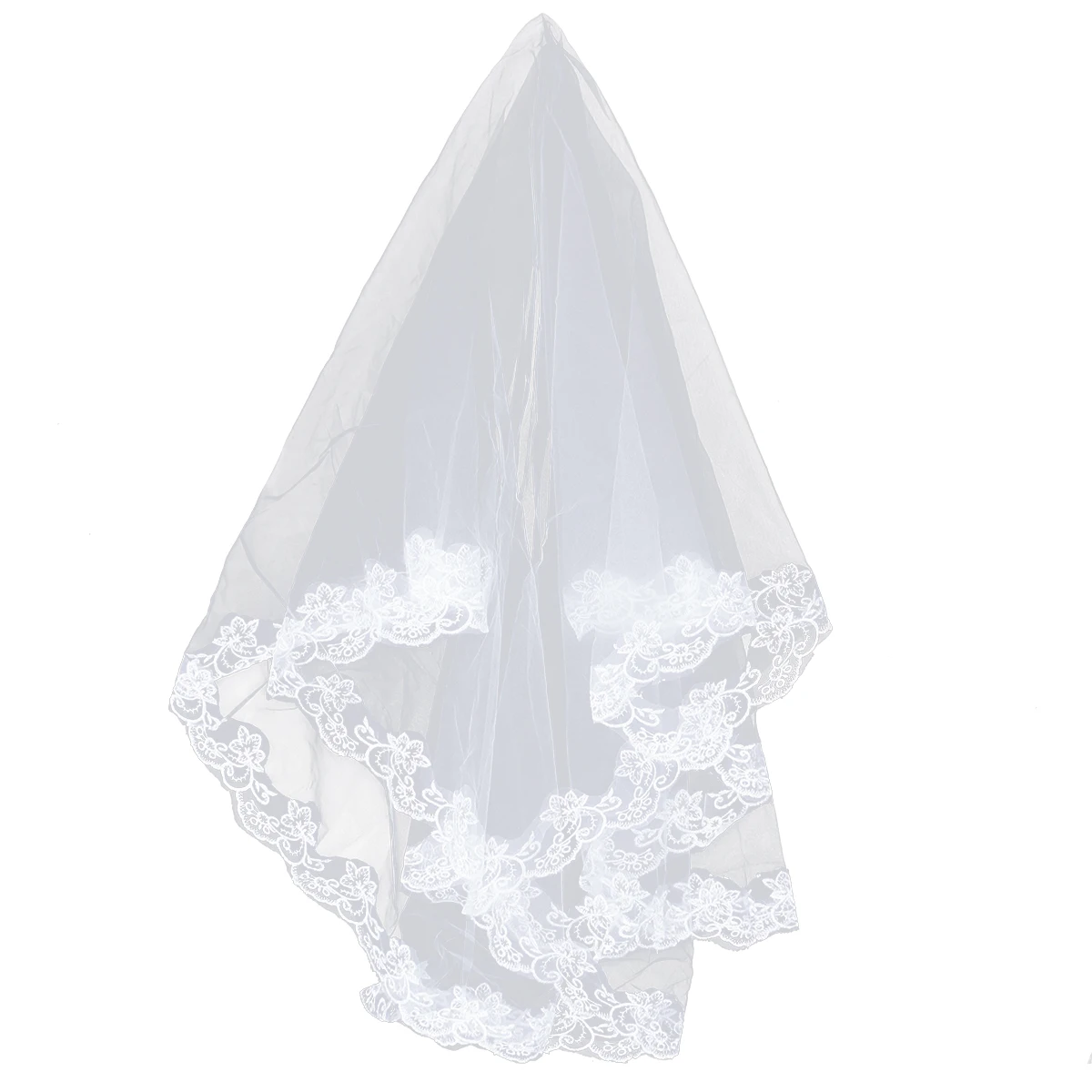 Romantic Lace Wedding Veil Pure White Long Tulle Bridal Accessory Elegant Floral Embroidery Applique for Bridal Shower
Romantic Lace Wedding Veil Pure White Long Tulle Bridal Accessory Elegant Floral Embroidery Applique for Bridal Shower