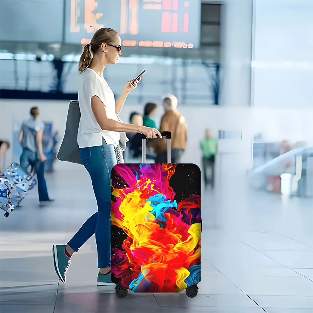 1PC abstract colored smoke-print luggage cover for luggage 18 – 32 inches; dust and elastic travel accessories to effectively
1PC abstract colored smoke-print luggage cover for luggage 18 – 32 inches; dust and elastic travel accessories to effectively