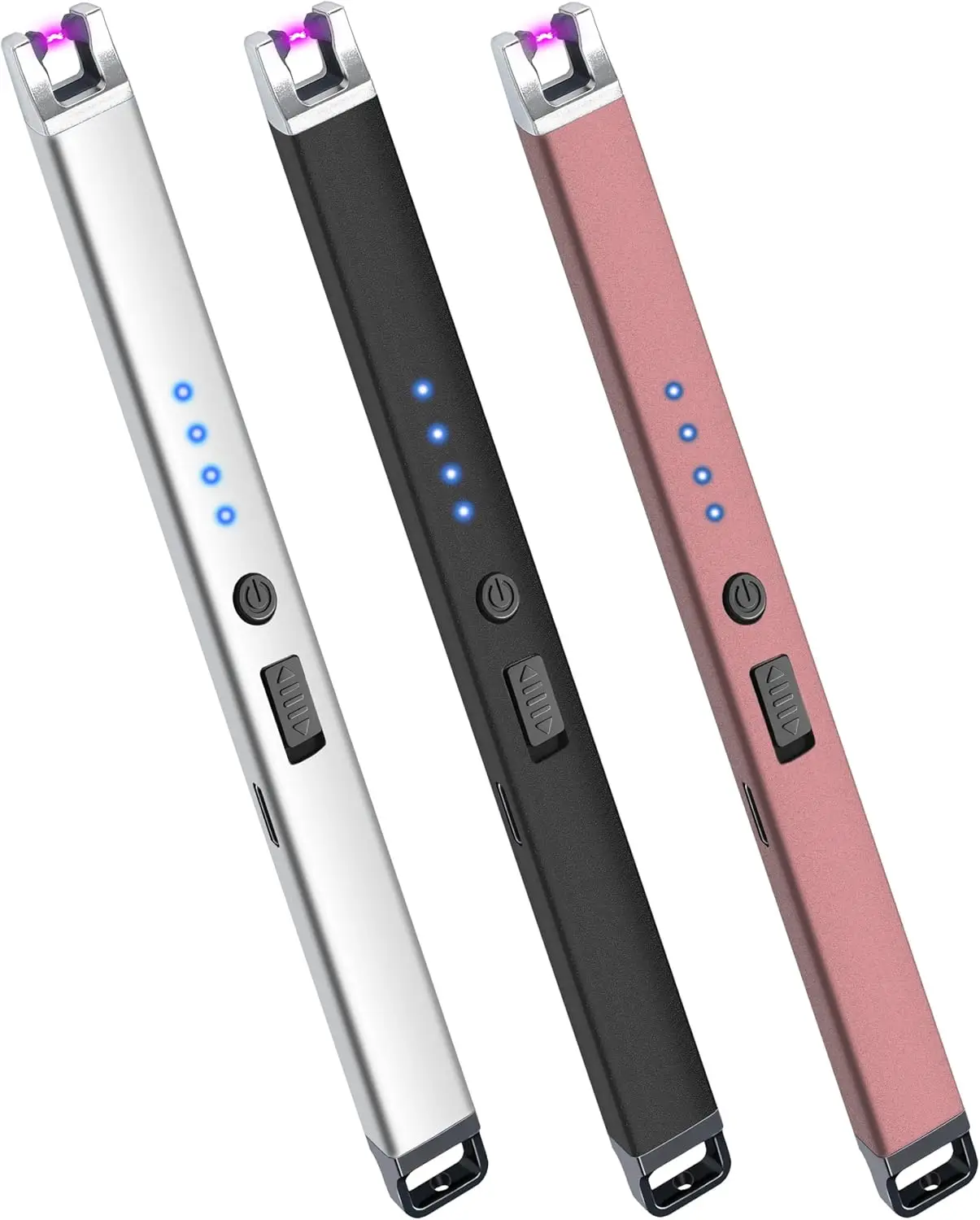 3 Pack USB Rechargeable Windproof Plasma Arc Lighters, Flameless Type C for Candles BBQ Camping
3 Pack USB Rechargeable Windproof Plasma Arc Lighters, Flameless Type C for Candles BBQ Camping