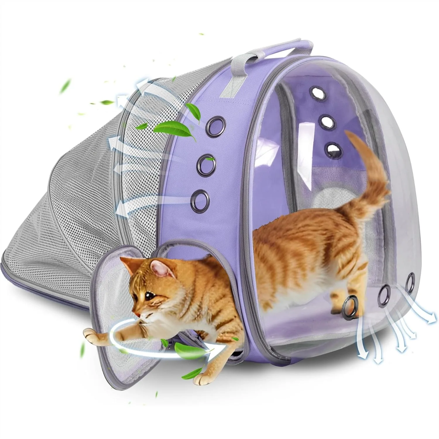 Expandable Cat Backpack Carrier with Clear Bubble Window, Airline Approved Pet Travel Bag for Small Dogs and Cats up to 12 lbs,
Expandable Cat Backpack Carrier with Clear Bubble Window, Airline Approved Pet Travel Bag for Small Dogs and Cats up to 12 lbs,