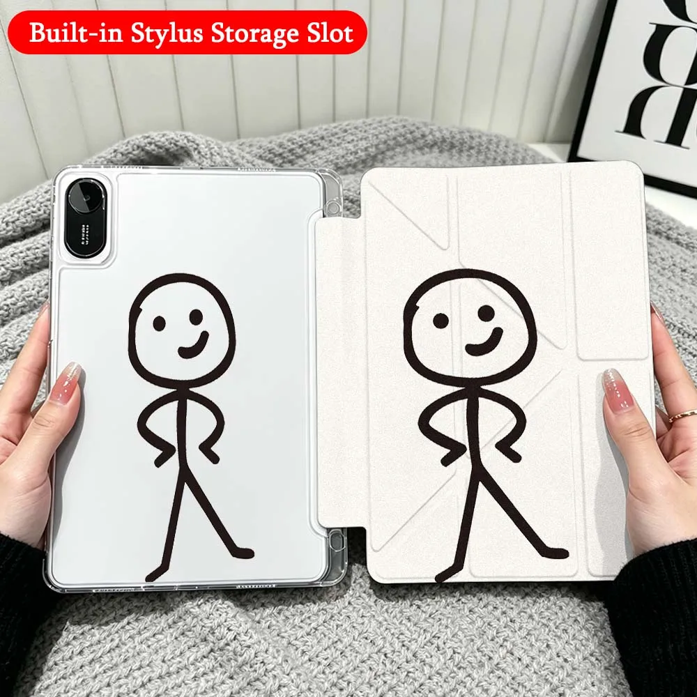Stick Figure Gesture Case For Xiaomi Redmi Poco Pad 5 6 7 8 Pro SE 11 11.2 12.1 Inch Transparent Y-Shaped Folding Tablet
Stick Figure Gesture Case For Xiaomi Redmi Poco Pad 5 6 7 8 Pro SE 11 11.2 12.1 Inch Transparent Y-Shaped Folding Tablet