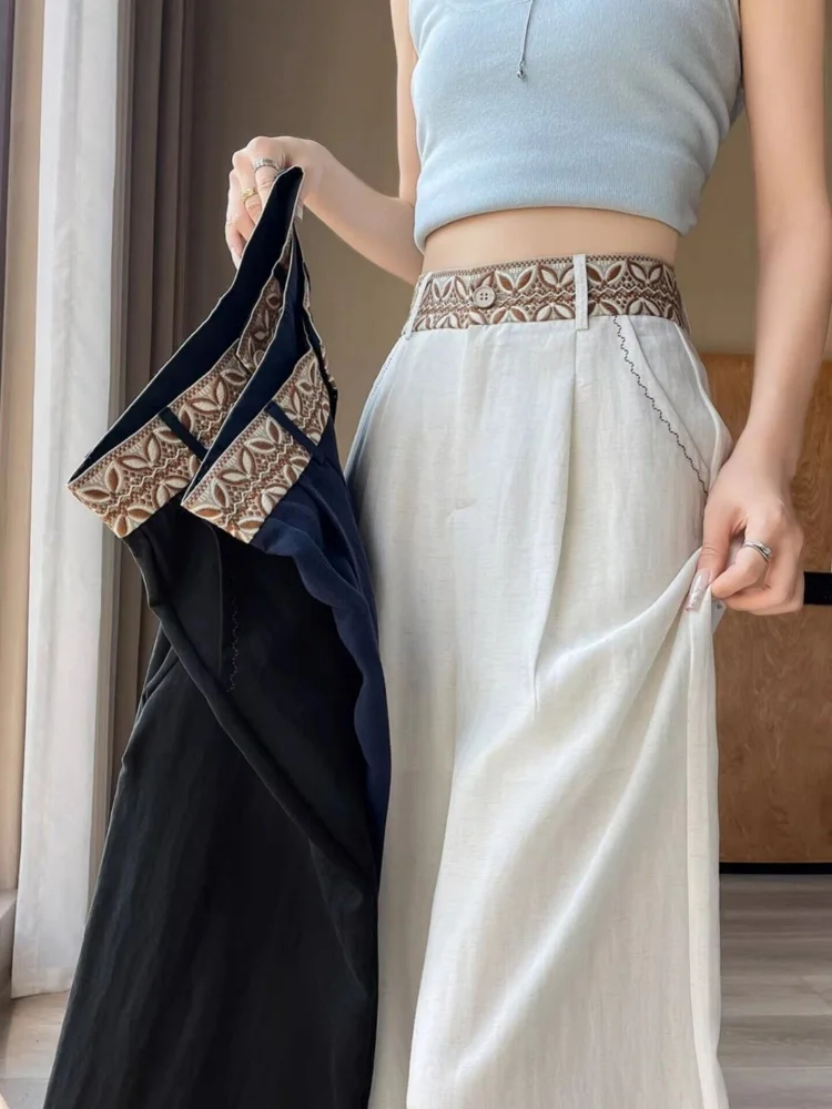 Ice Silk Wide Leg Pants Straight Cut Thin Version Lazy Style Summer Spring Women's Mountain Monke Trousers High Waist Commute...
Ice Silk Wide Leg Pants Straight Cut Thin Version Lazy Style Summer Spring Women's Mountain Monke Trousers High Waist Commute...