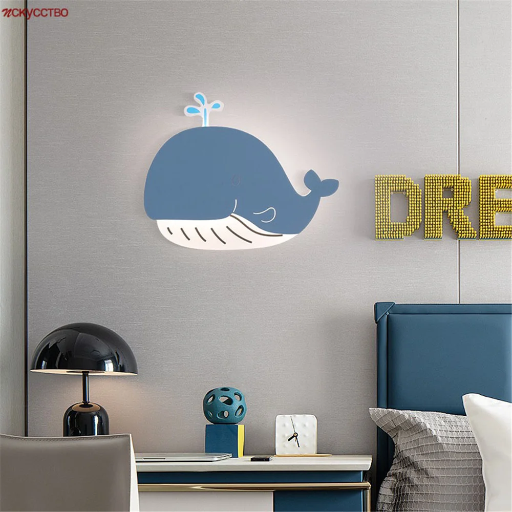Cartoon Acrylic Iron Art Kids Whale Led Wall Lamp Boys Bedroom Bedside Study Foyer Aisle Sconces Cute Baby Sleeping Night Lights
Cartoon Acrylic Iron Art Kids Whale Led Wall Lamp Boys Bedroom Bedside Study Foyer Aisle Sconces Cute Baby Sleeping Night Lights