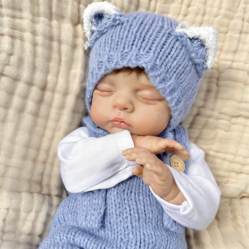 BZDOLL 48 CM 19 inch Asleep Reborn 3D Skin Baby Doll Toy Lifelike Vinyl Limbs Cloth Body Real Look Doll Handmade
BZDOLL 48 CM 19 inch Asleep Reborn 3D Skin Baby Doll Toy Lifelike Vinyl Limbs Cloth Body Real Look Doll Handmade